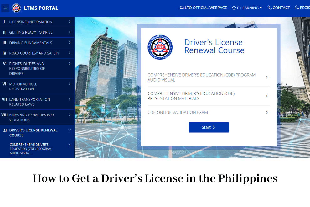 How to Get a Driver’s License in the Philippines